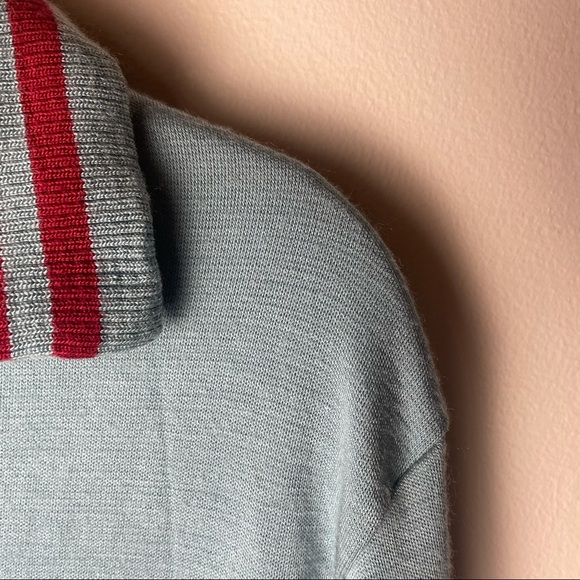 Vintage Adidas Blue and Red Full Zip Up Striped Sweatshirt Size M Y2K - Picture 4 of 8